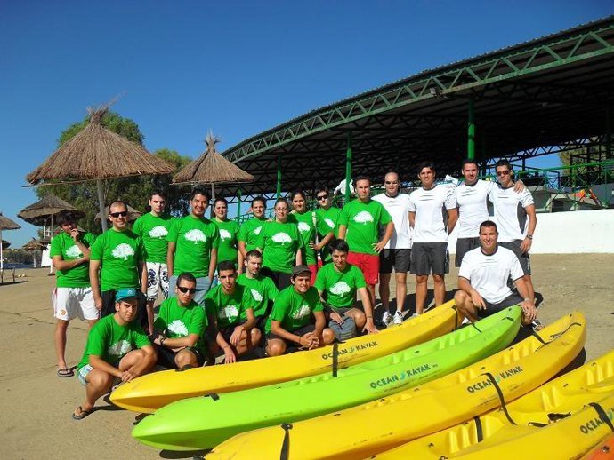 Jóvenes participantes del primer encuentro realizado por la Mancomunidad