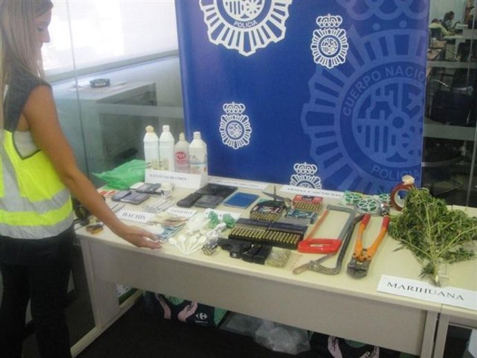 Efectos intervenidos por la Policía