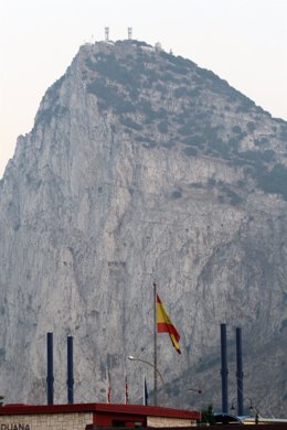 Frontera entre La Linea y Gibraltar
