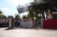 La UCAM repartirá a los romeros gorras para combatir el calor en la parroquia de Nuestra Señora de la Esperanza