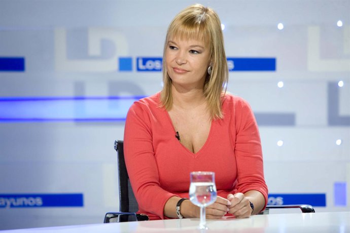 Primer plano de Leire Pajín en Desayuno de RTVE