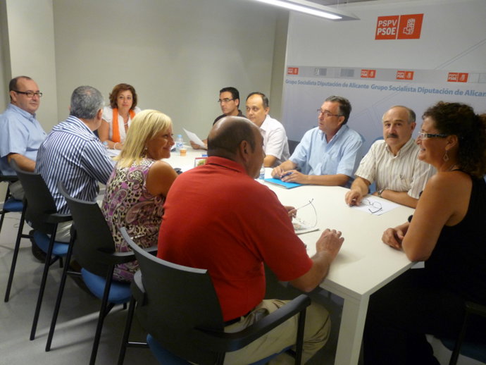 Diputados socialistas en la institución provincial alicantina