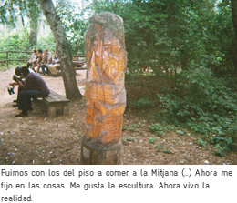 Foto realizada por un 'sin techo' de Lleida incluida en una exposición