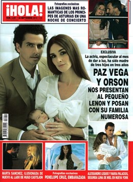 Portada de la revista Hola el 15 de septiembre de 2010