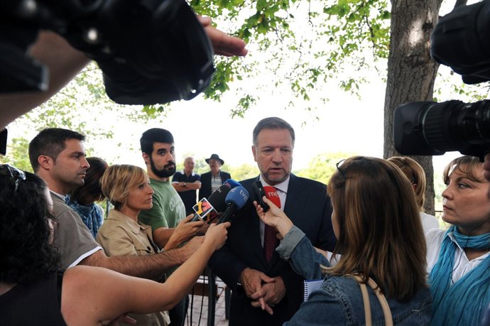 Iglesias ha visitado la localidad zaragozana de Ainzón.