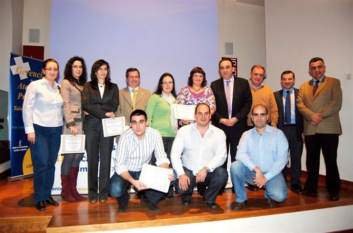 Imagen de archivo de los galardonados en los XII Premios de Investigación de Ate