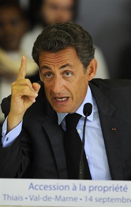 El presidente de Francia, Nicolas Sarkozy