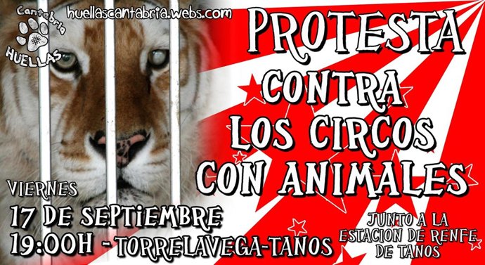 protesta contra circos con animales