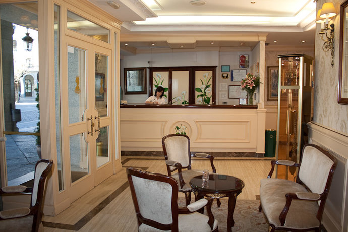 Recepción de un hotel.