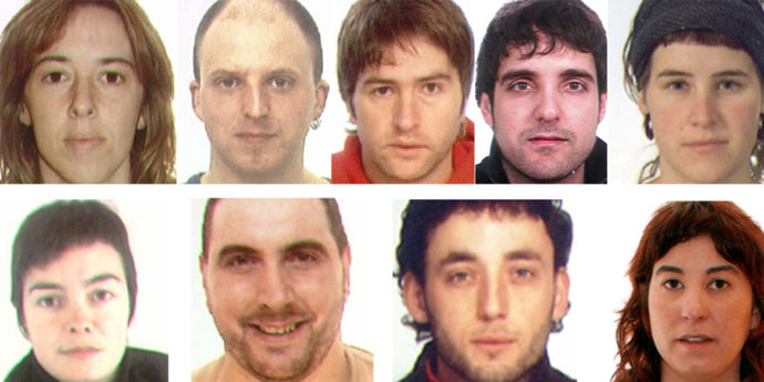 Miembros de EKIN detenidos en un golpe contra ETA