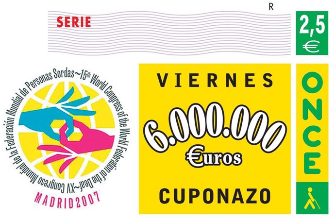 Cupón ONCE Federación Sordos