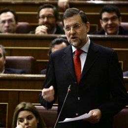 Mariano Rajoy en un pleno del Congreso
