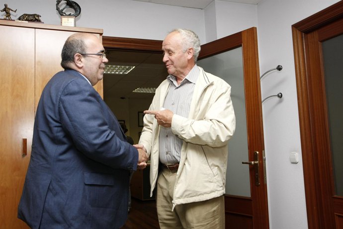 Oria y el alcalde de Ruiloba 