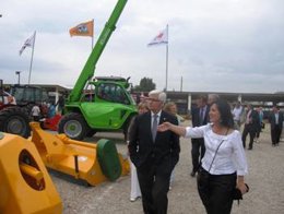 El consejero de Agricultura y Alimentación, Gonzalo Arguilé, en FEMOGA 