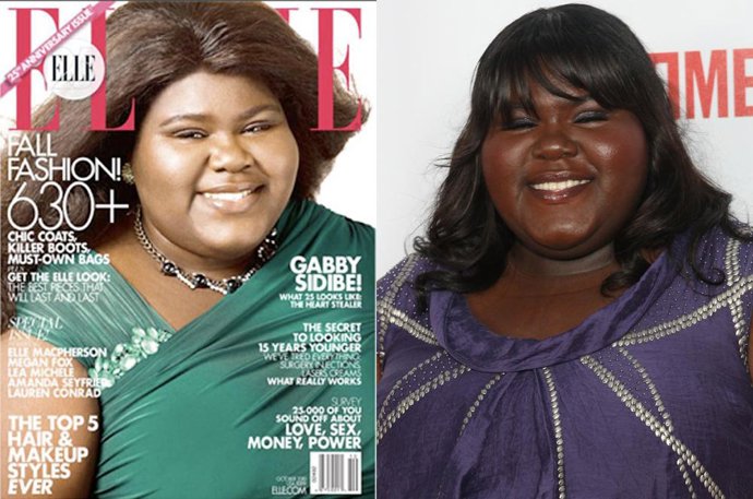 Gabourey Sidibe para la revista ELLE