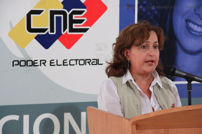 La presidenta del Consejo Nacional Electoral de Venezuela, Tibisay Lucena.