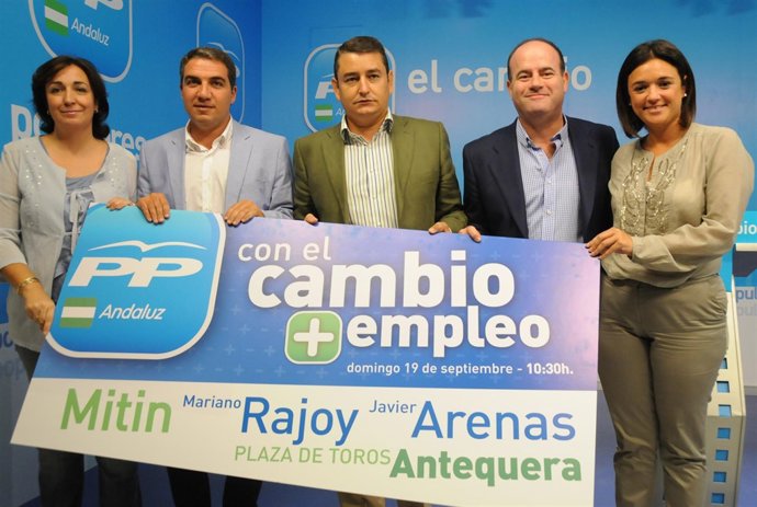 Presentación del mitin de Rajoy en Antequera (Málaga)