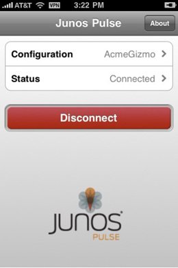 Aplicación para iPhone Junos Pulse