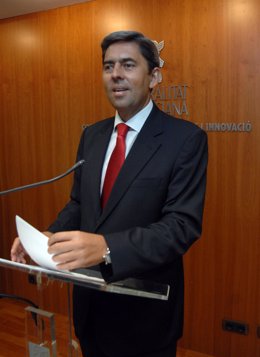Vicente Rambla en la rueda de prensa sobre exportaciones.