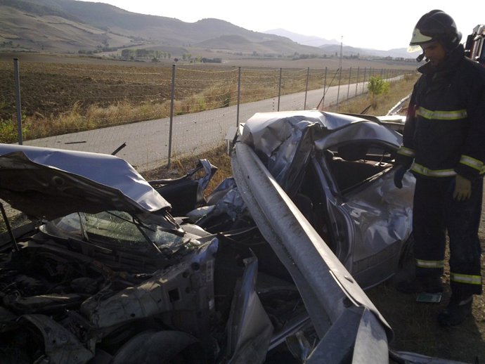 Imagen del accidente registrado en Zulueta.