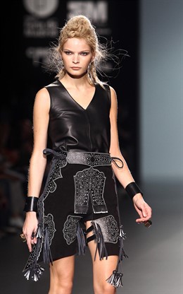 Modelo de Nicolás Vaudelet en Cibeles Madrid Fashion Week