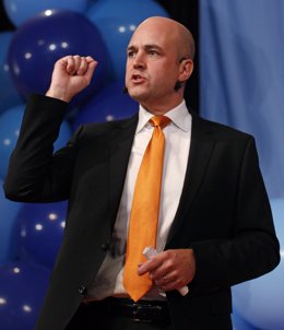primer ministro sueco y líder de Alianza, Fredrik Reinfeldt