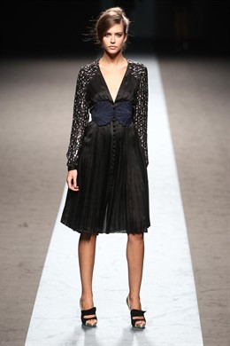 Modelo de Miguel Palacio en Cibeles Madrid Fashion Week