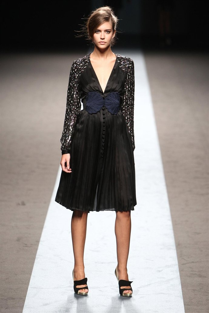 Modelo de Miguel Palacio en Cibeles Madrid Fashion Week