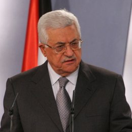 El presidente de Palestina, Mahmud Abbas, en Moncloa