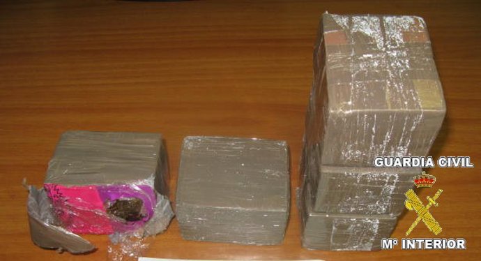 Droga intervenida por la Guardia Civil