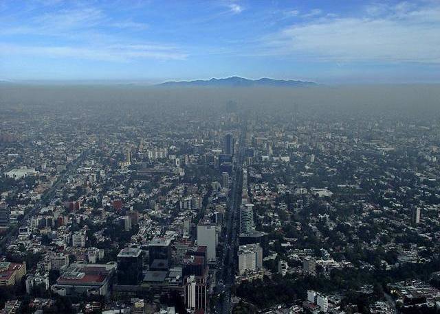 La contaminación sobre México DF