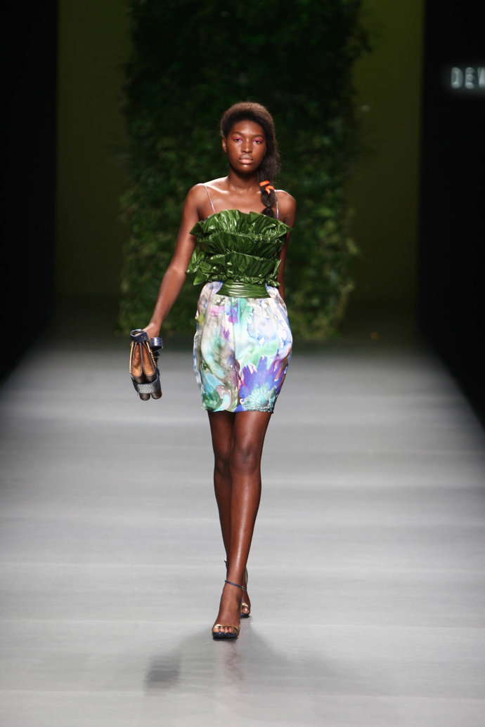 Modelo de Devota & Lomba en Cibeles Madrid Fashion Week