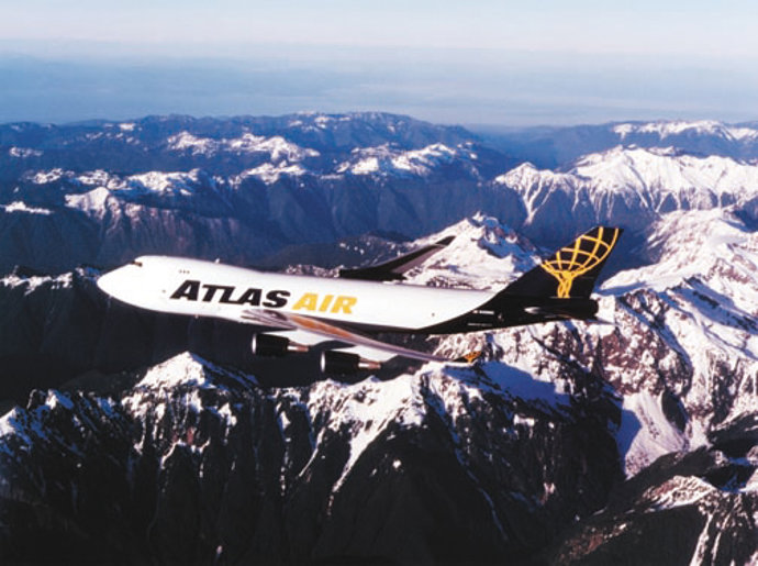 Un avión de la aerolínea de mercancías Atlas Air