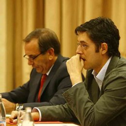 José Antonio Alonso y eduardo Madina