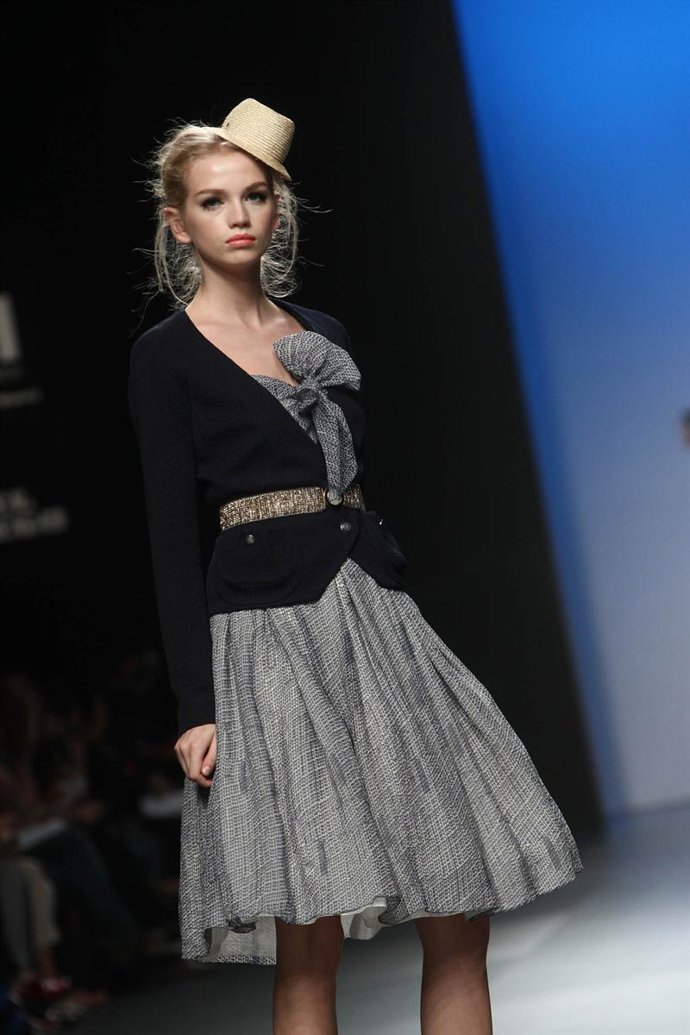 Modelo de Kina Fernández en Cibeles Madrid Fashion Week