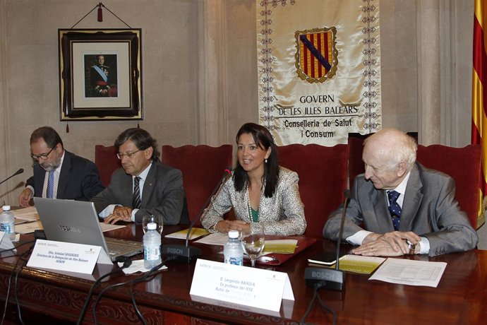 Monar, Thomàs, Seisdedos y Abadía, durante la inauguración del ciclo.