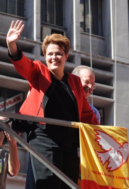 Dilma Rousseff, candidata presidencial por el Partido de los Trabajadores.