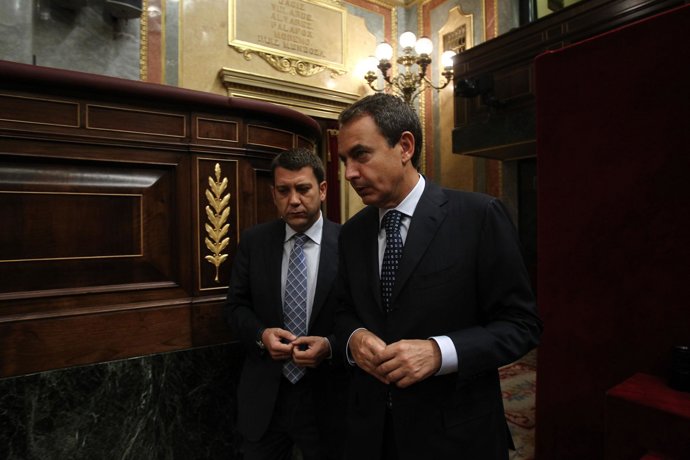Imagen de Zapatero, en el congreso de los diputados