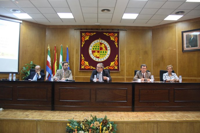 Mesa presidencial de los cursos.