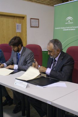 Basilio Marquínez, consejero delegado de Seabery Soluciones, y Fernando Villén, 