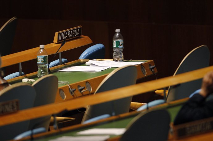 El asiento vacío del consul de Nicaragua en la ONU
