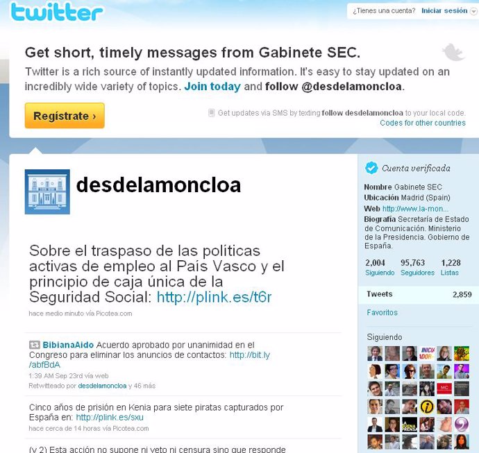 Moncloa Twitter