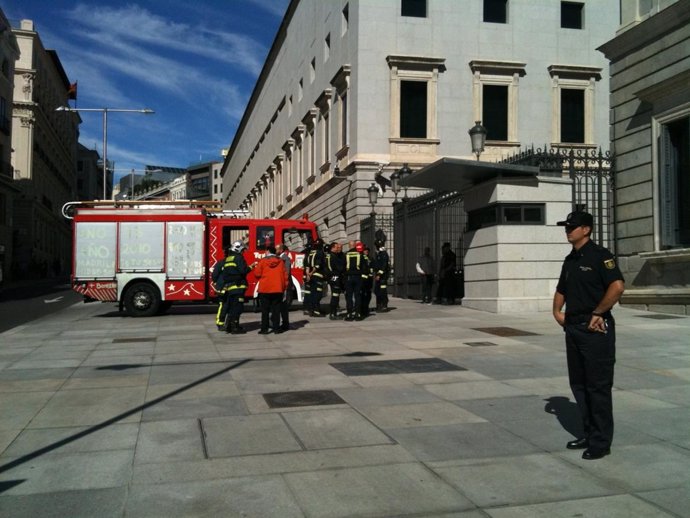 Simulacro en el Congreso