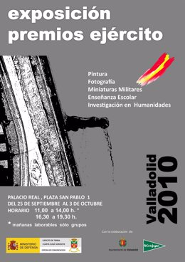 Cartel de la exposición de los Premios Ejército.