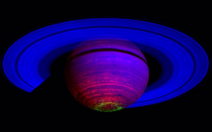 La aurora de Saturno capturada por Cassinni