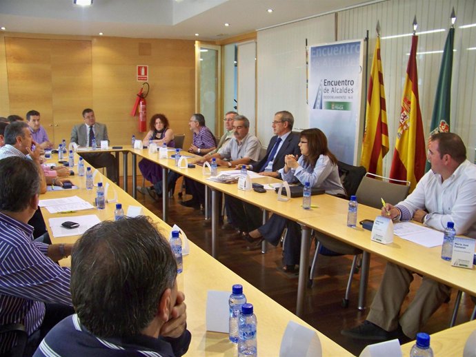 Encuentro de alcaldes en Fraga