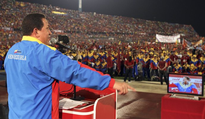 El presidente de Venezuela, Hugo Chavez