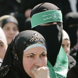 un militante de hamas en palestina