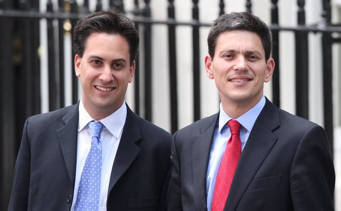 Hermanos David y Ed Miliband, partido Laborista británico