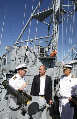 Camps a bordo del buque de guerra de la OTAN